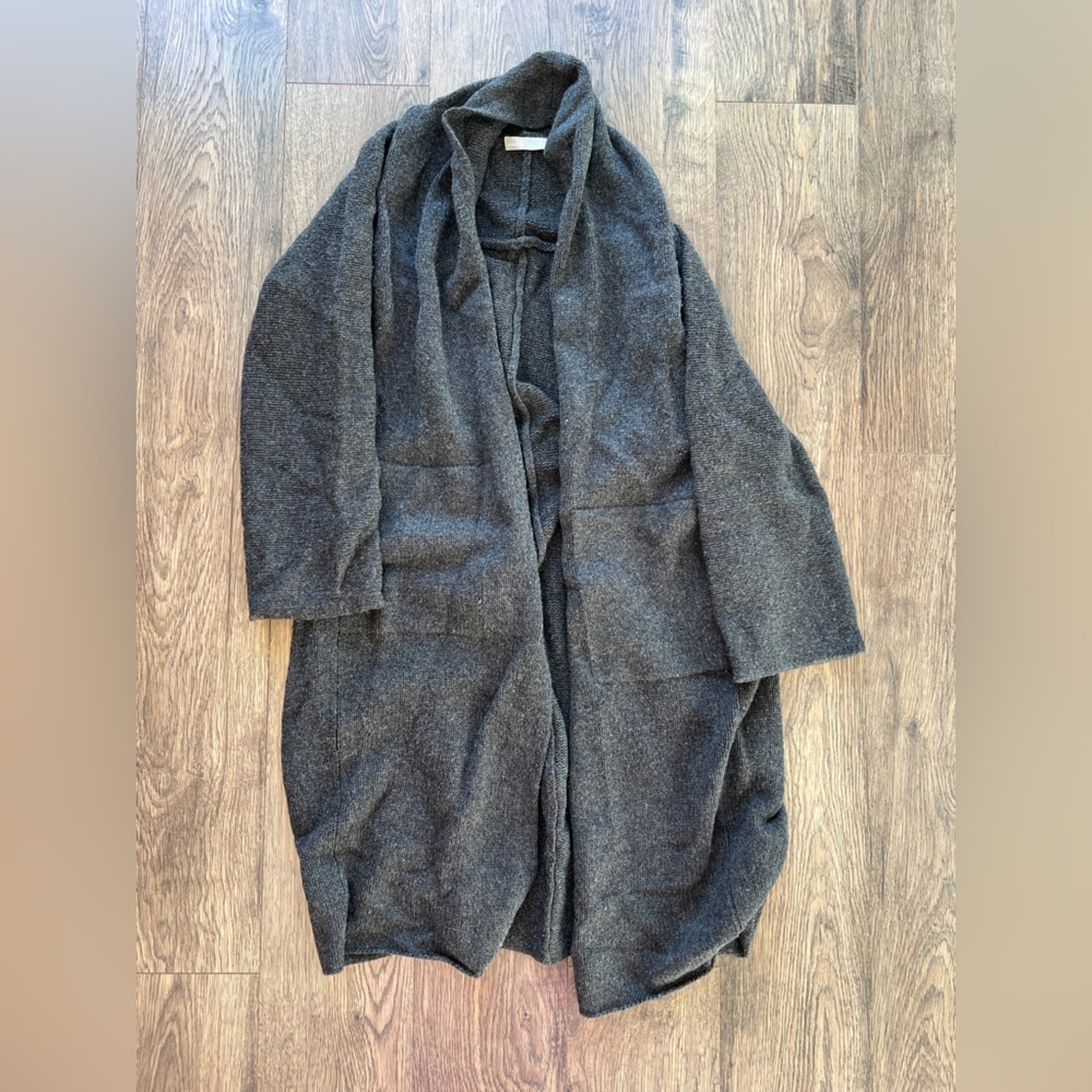 Vince Charcoal Gray Open Front Cardigan - Women’s Size XS